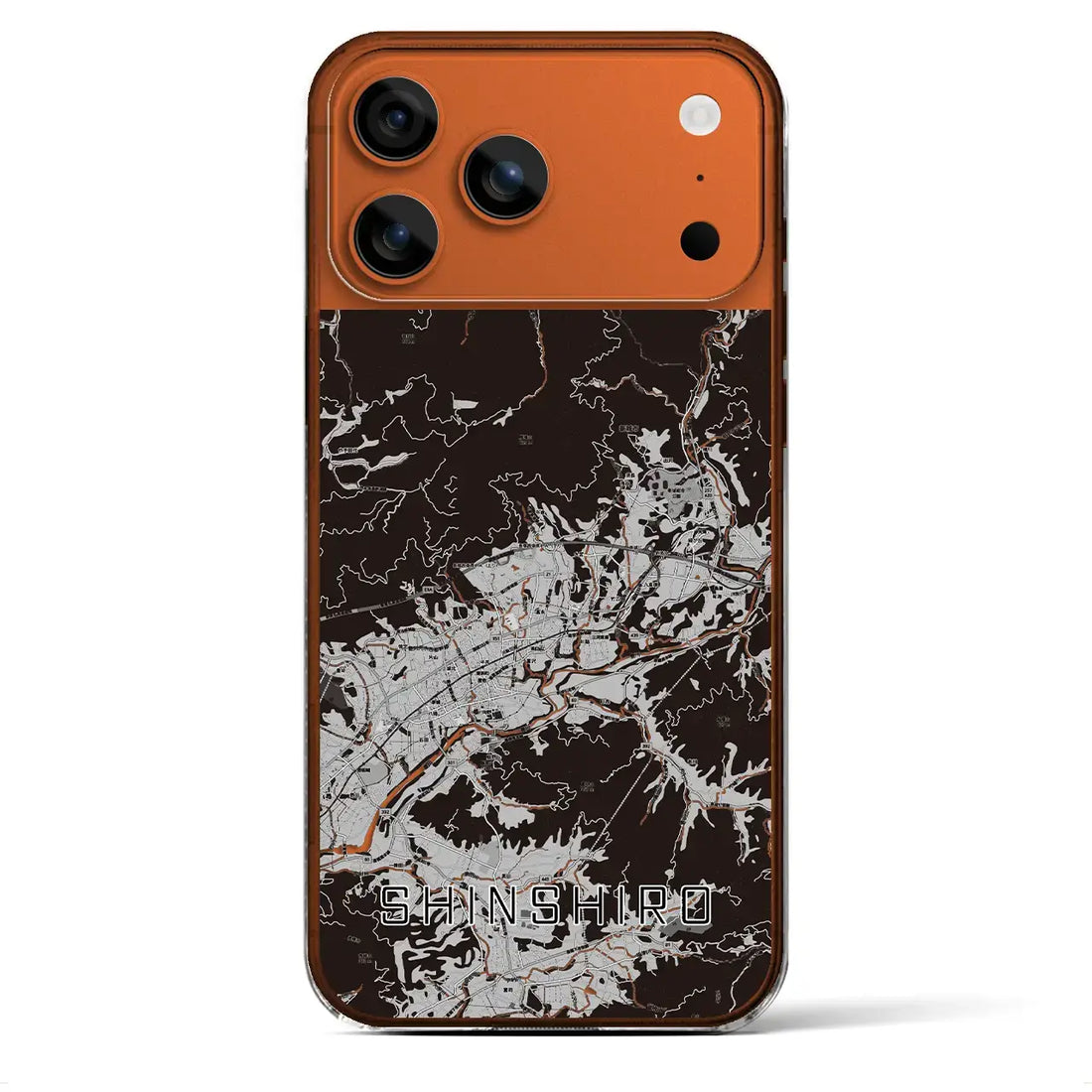 【新城(愛知県)】地図柄iPhoneケース(クリアタイプ)