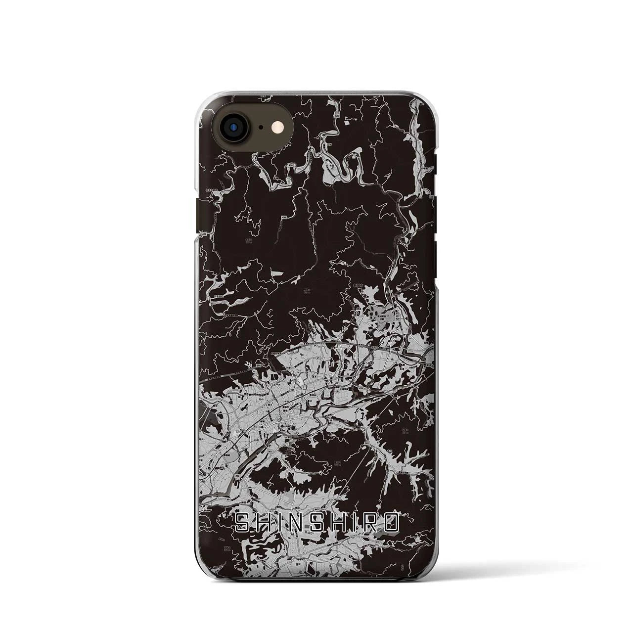 【新城(愛知県)】地図柄iPhoneケース(クリアタイプ)