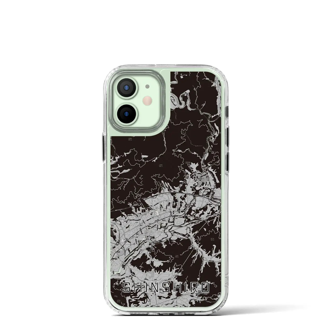 【新城(愛知県)】地図柄iPhoneケース(MagSafeタイプ)