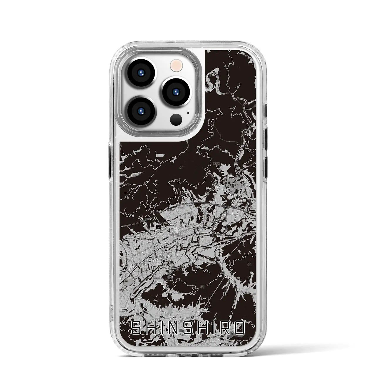 【新城(愛知県)】地図柄iPhoneケース(MagSafeタイプ)