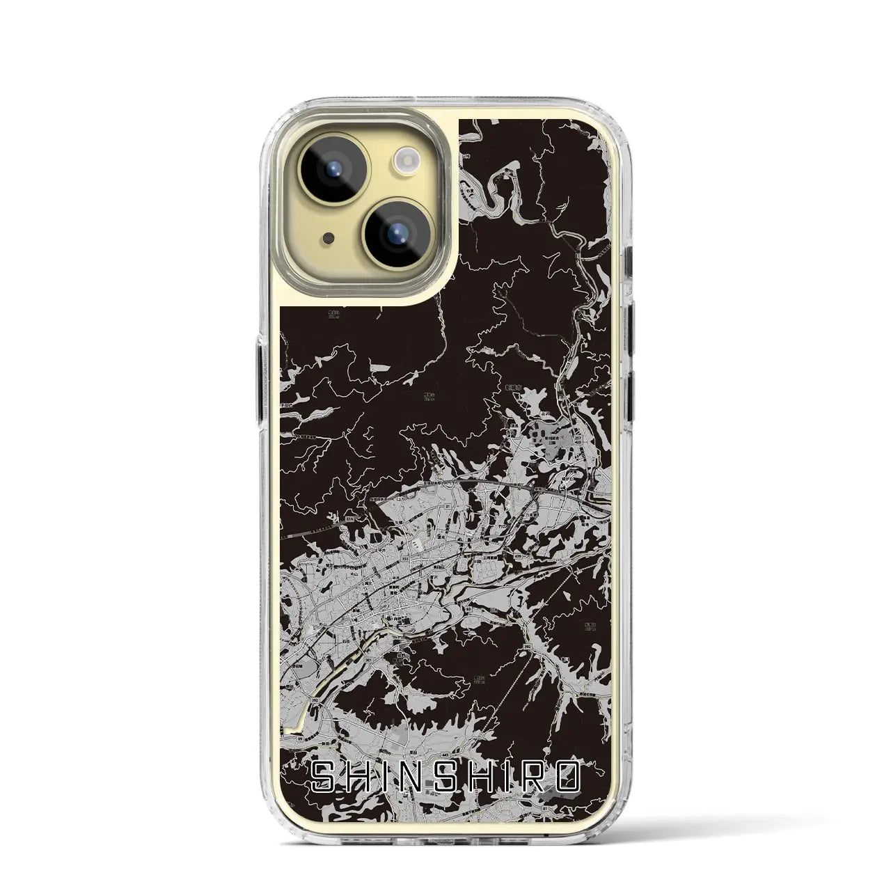 【新城(愛知県)】地図柄iPhoneケース(MagSafeタイプ)