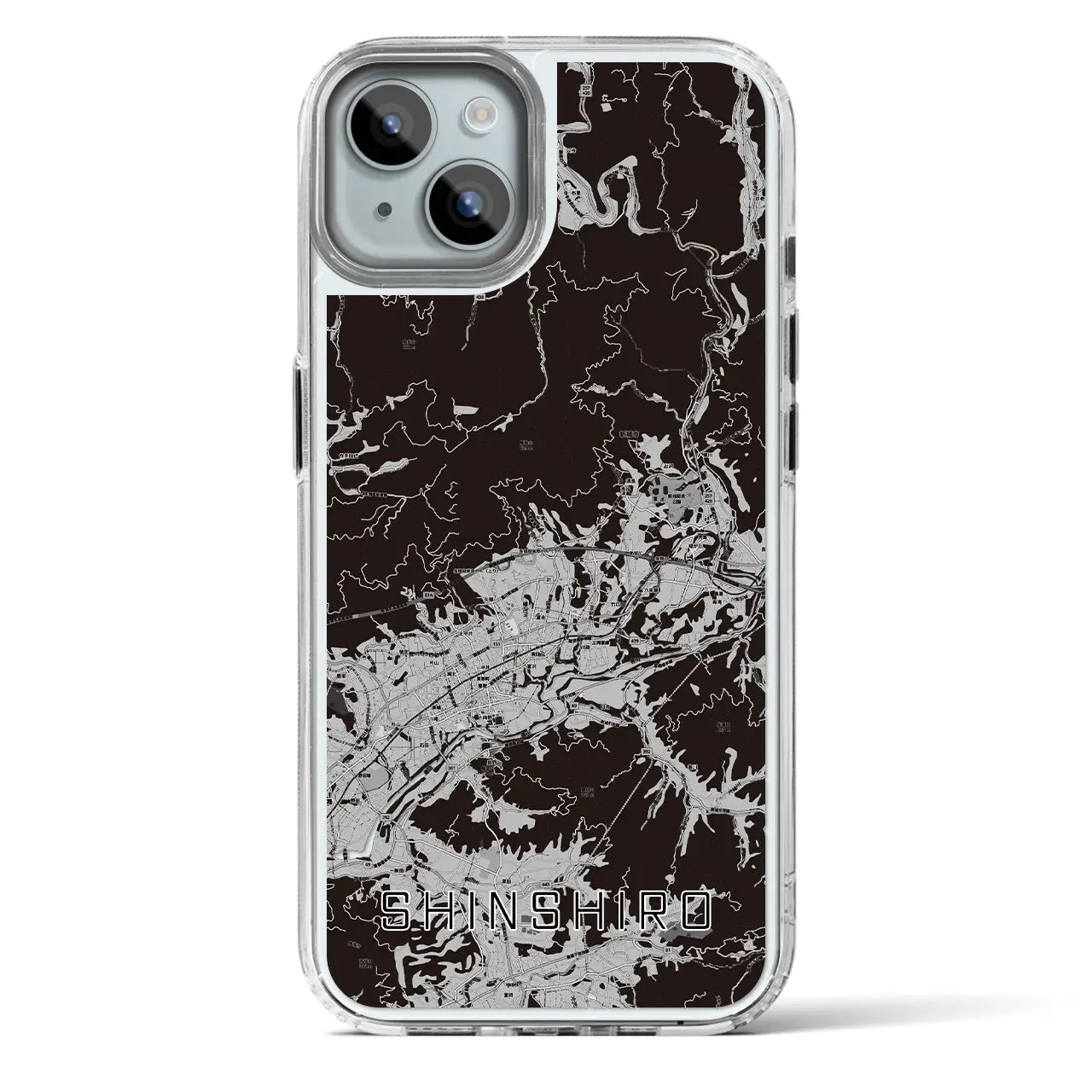 【新城(愛知県)】地図柄iPhoneケース(MagSafeタイプ)