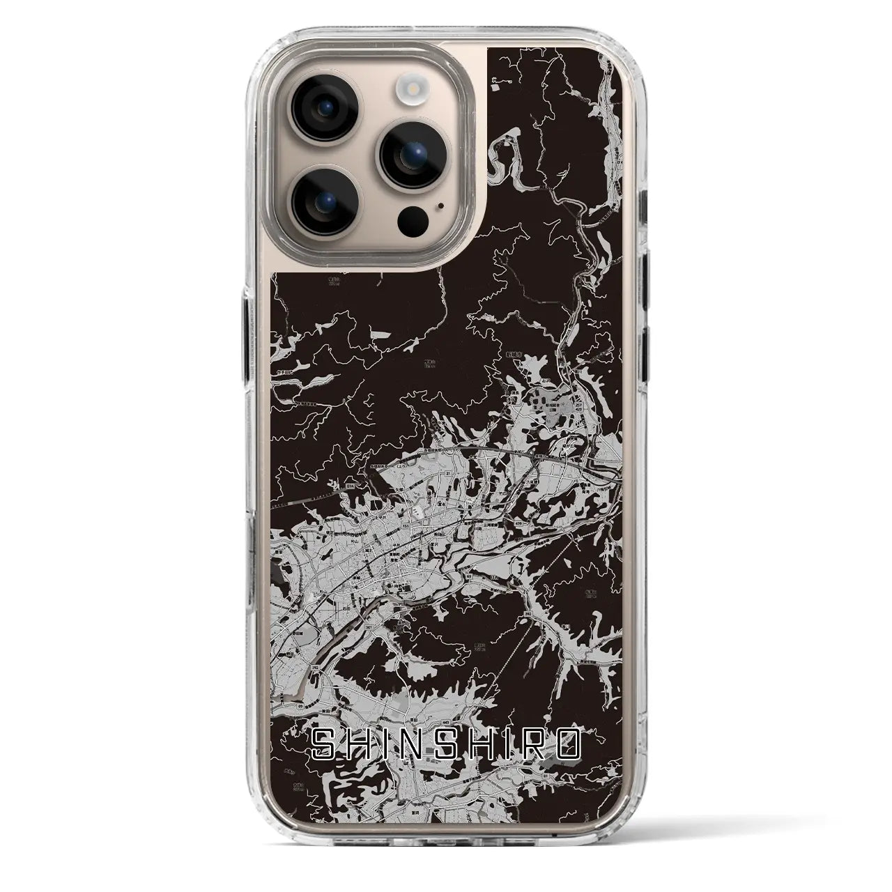 【新城(愛知県)】地図柄iPhoneケース(MagSafeタイプ)