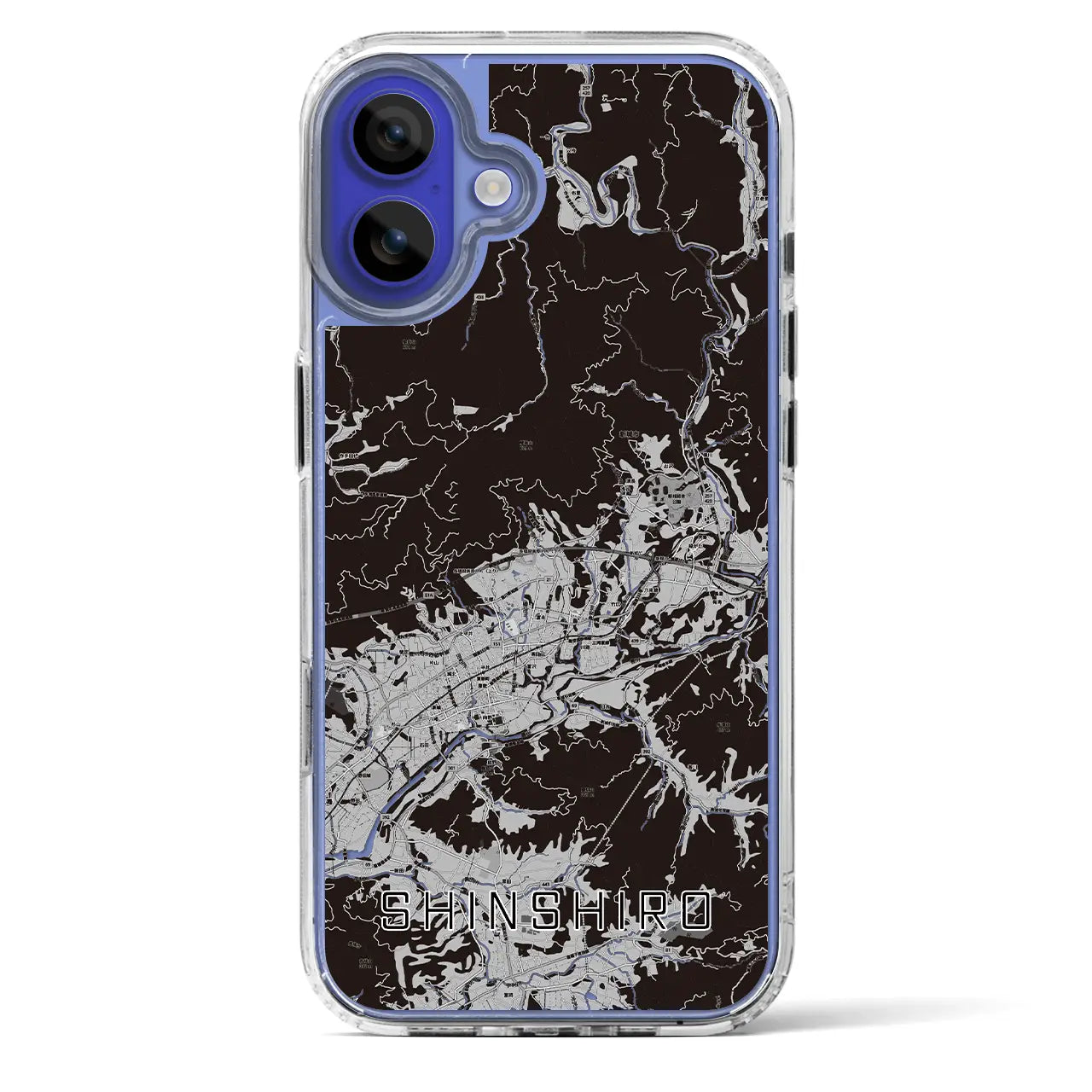 【新城(愛知県)】地図柄iPhoneケース(MagSafeタイプ)