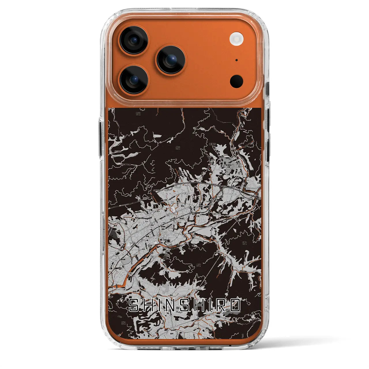 【新城(愛知県)】地図柄iPhoneケース(MagSafeタイプ)