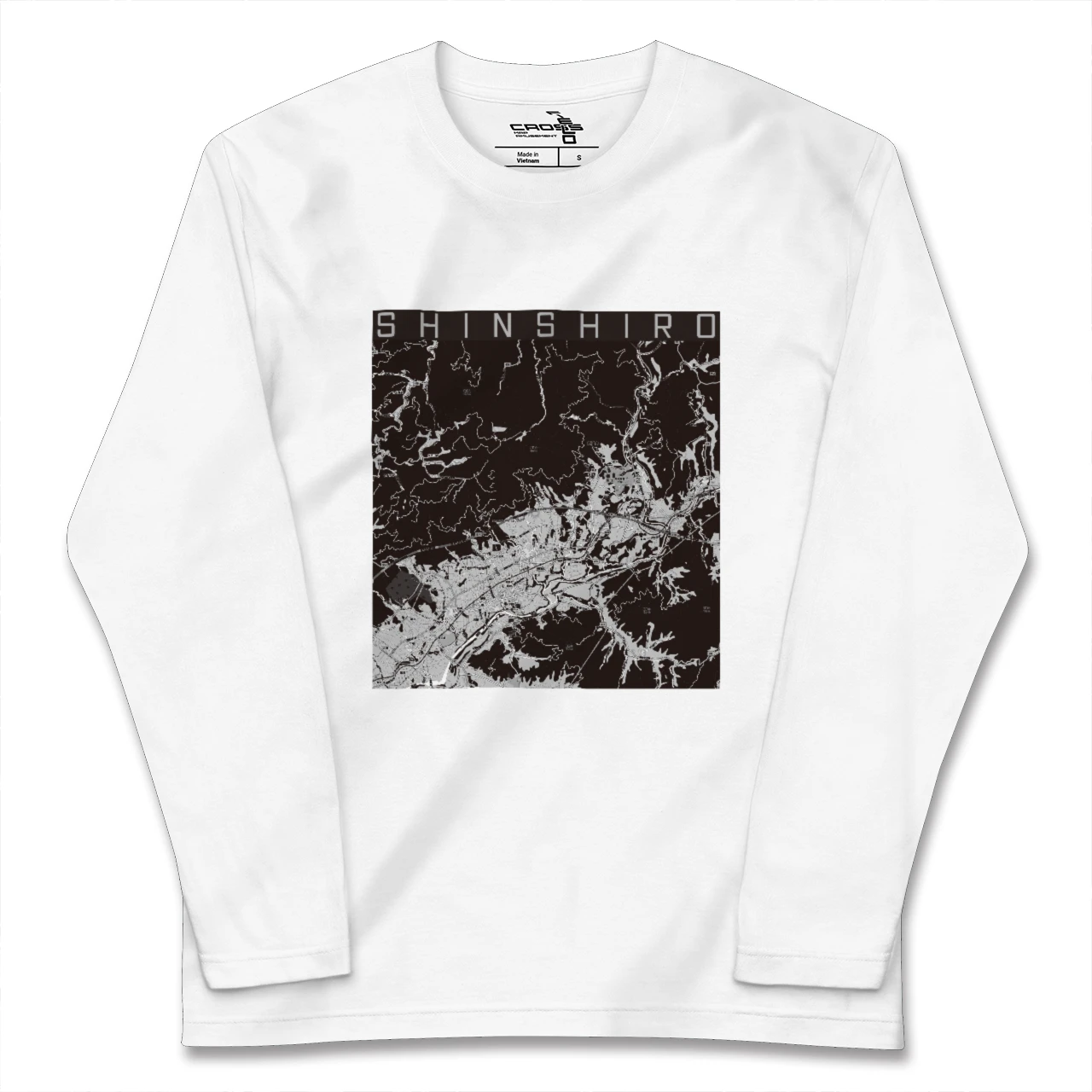 【新城(愛知県)】地図柄ロングスリーブTシャツ
