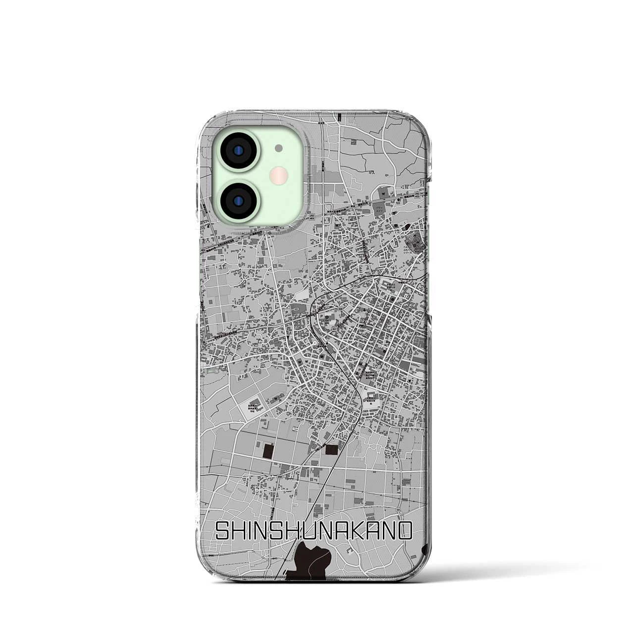 【信州中野(長野県)】地図柄iPhoneケース(クリアタイプ)