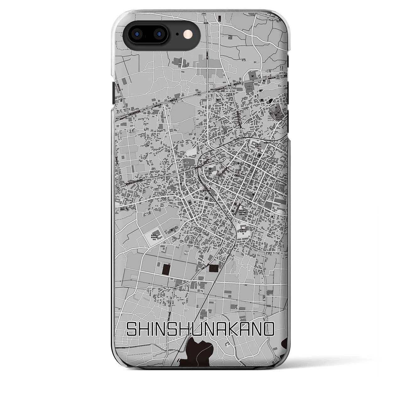 【信州中野(長野県)】地図柄iPhoneケース(クリアタイプ)