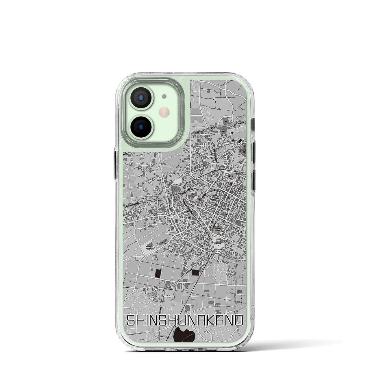 【信州中野(長野県)】地図柄iPhoneケース(MagSafeタイプ)