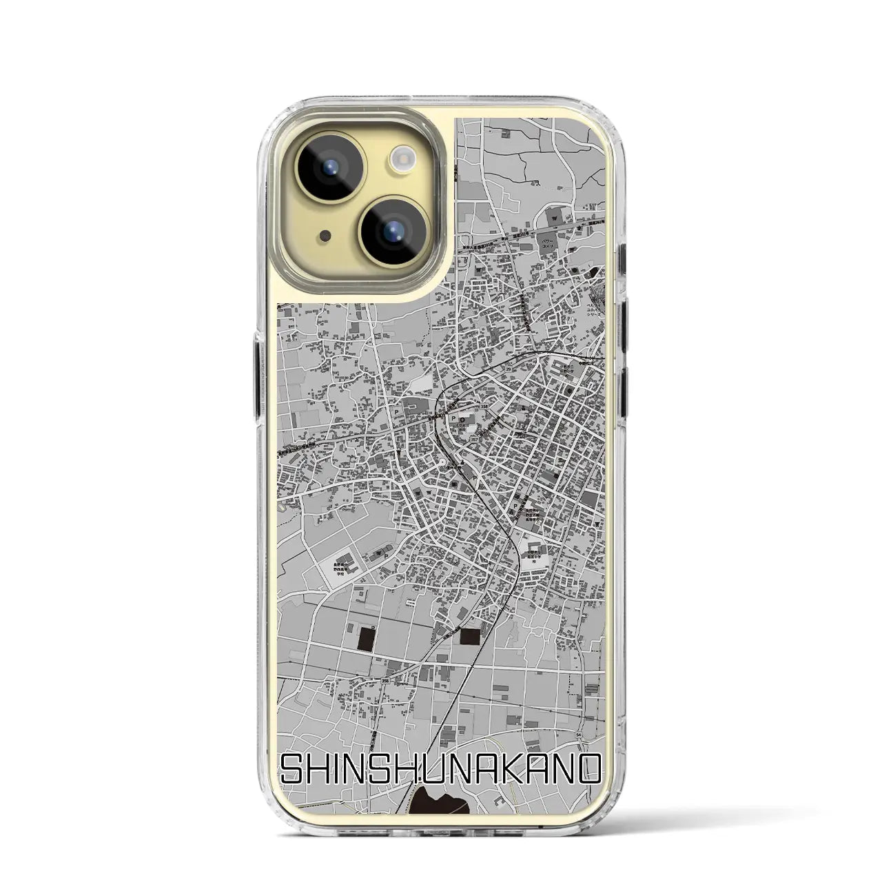 【信州中野(長野県)】地図柄iPhoneケース(MagSafeタイプ)