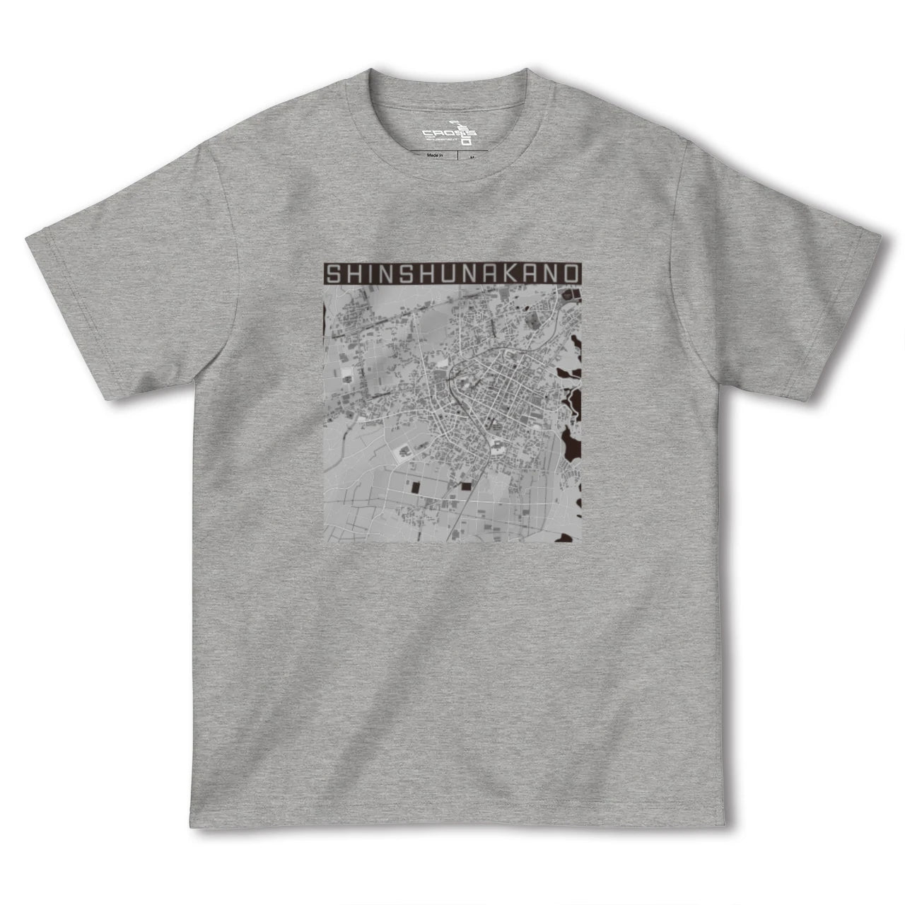 【信州中野(長野県)】地図柄ヘビーウェイトTシャツ
