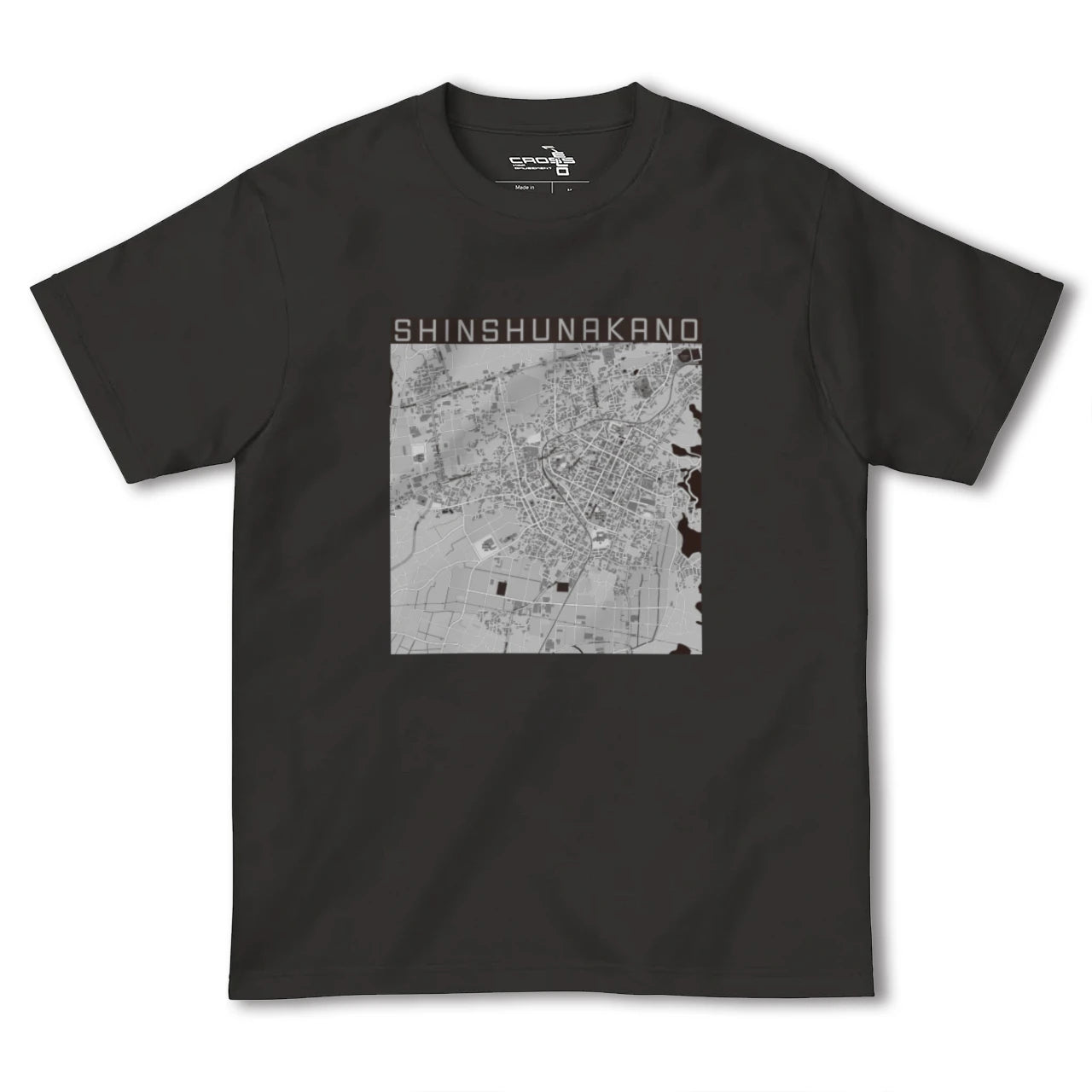 【信州中野(長野県)】地図柄ヘビーウェイトTシャツ