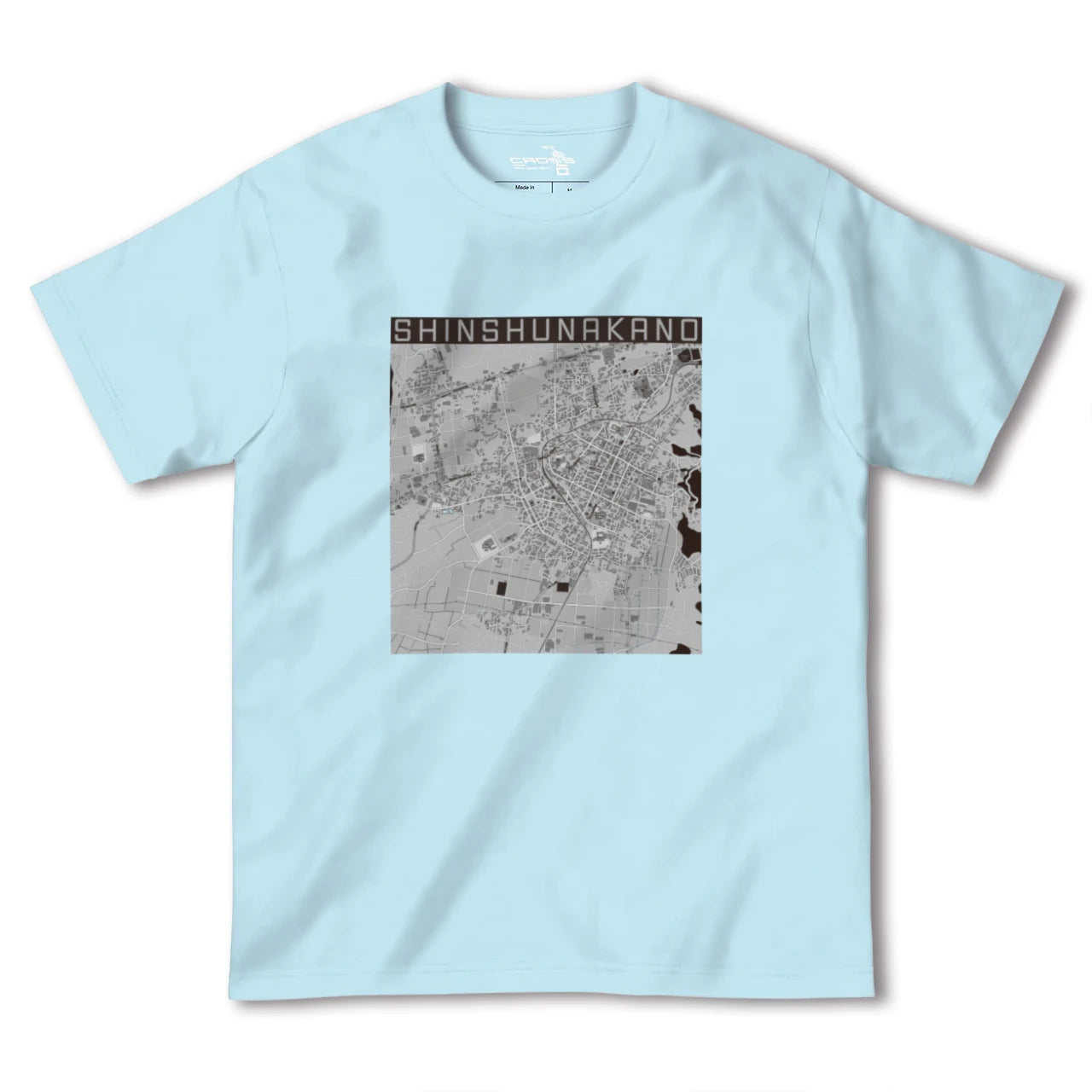 【信州中野(長野県)】地図柄ヘビーウェイトTシャツ