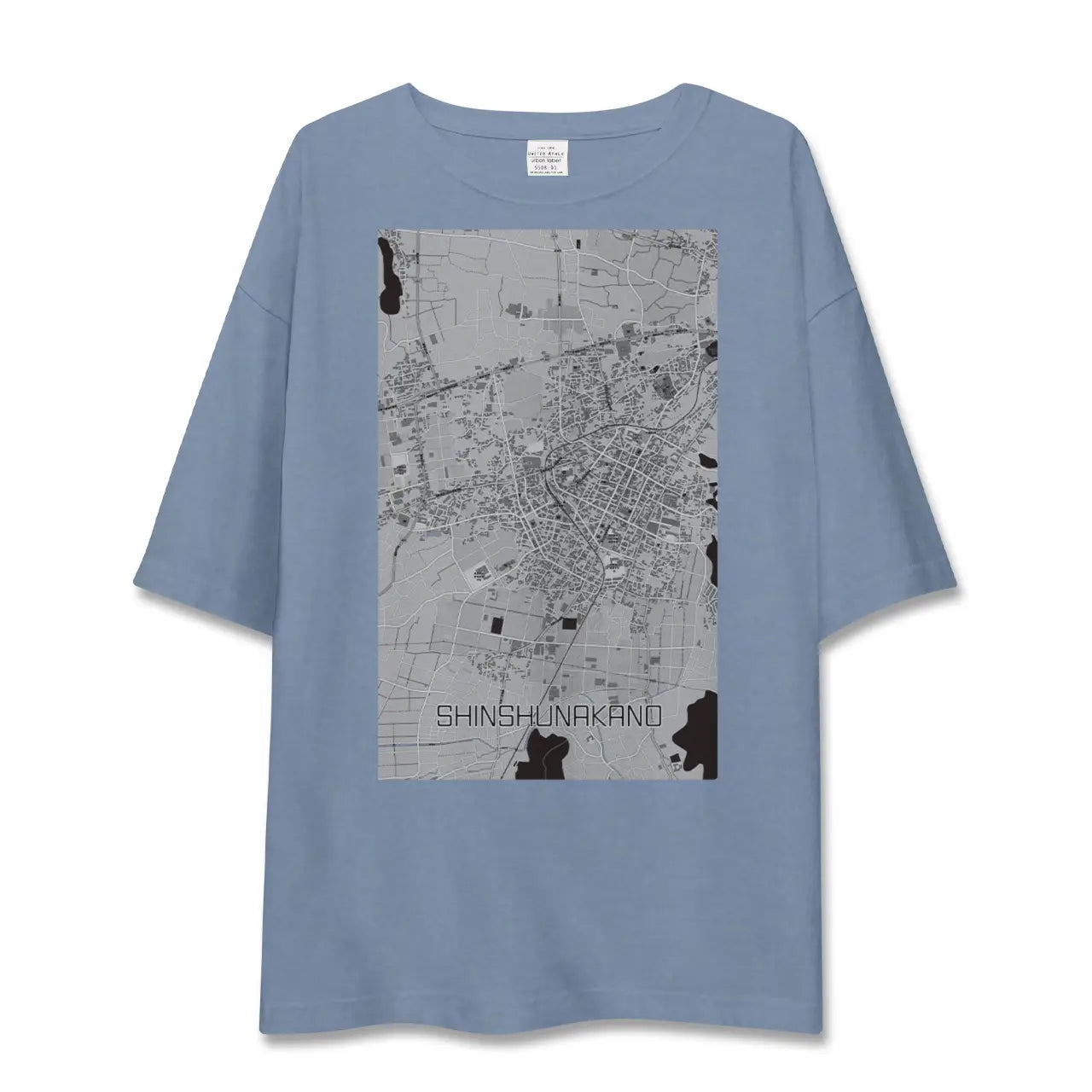 【信州中野(長野県)】地図柄ビッグシルエットTシャツ