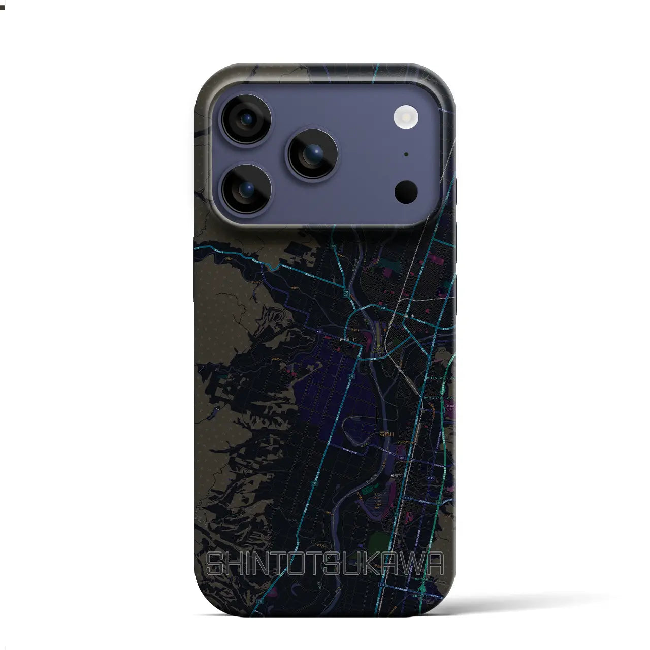 【新十津川(北海道)】地図柄iPhoneケース(バックカバータイプ)