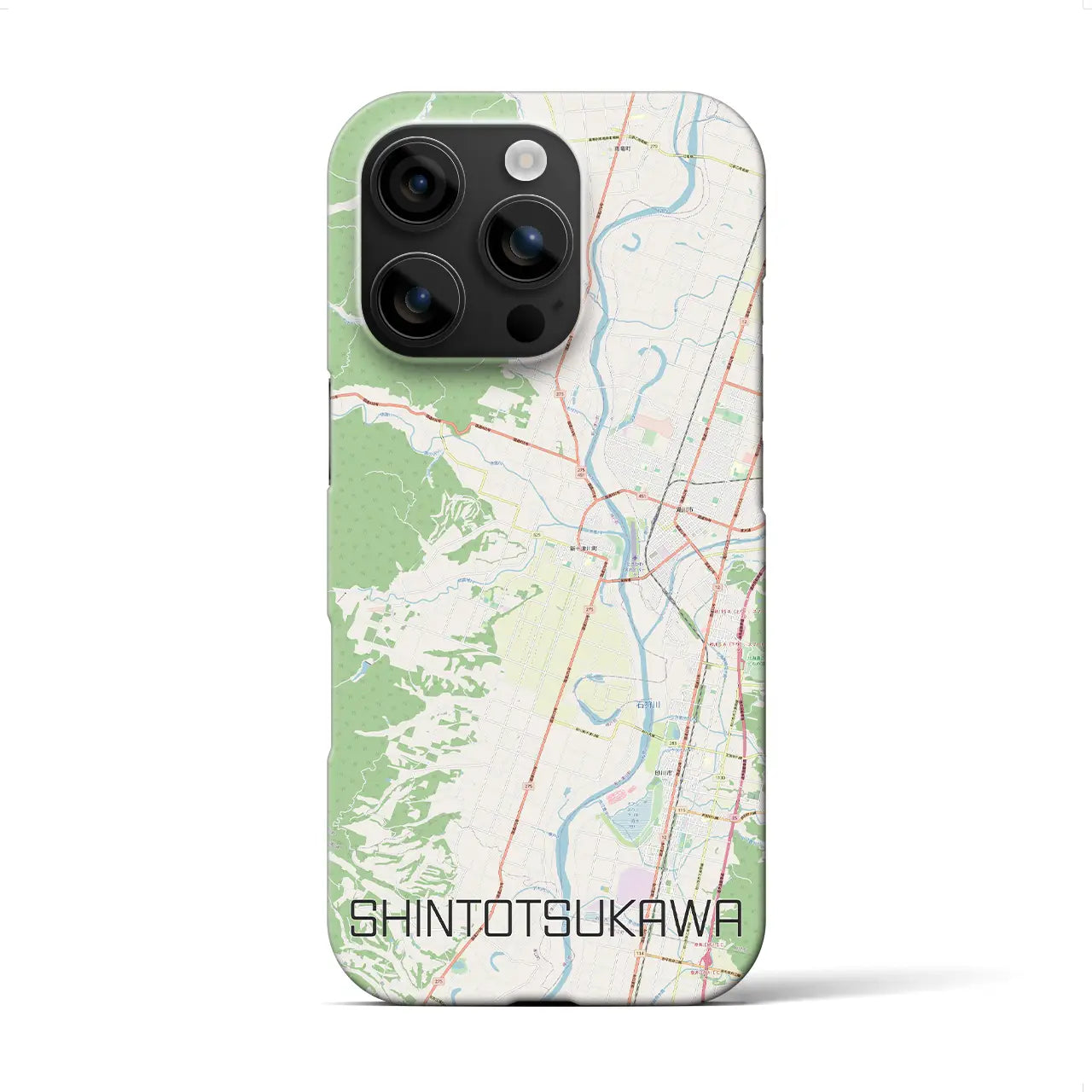 【新十津川(北海道)】地図柄iPhoneケース(バックカバータイプ)