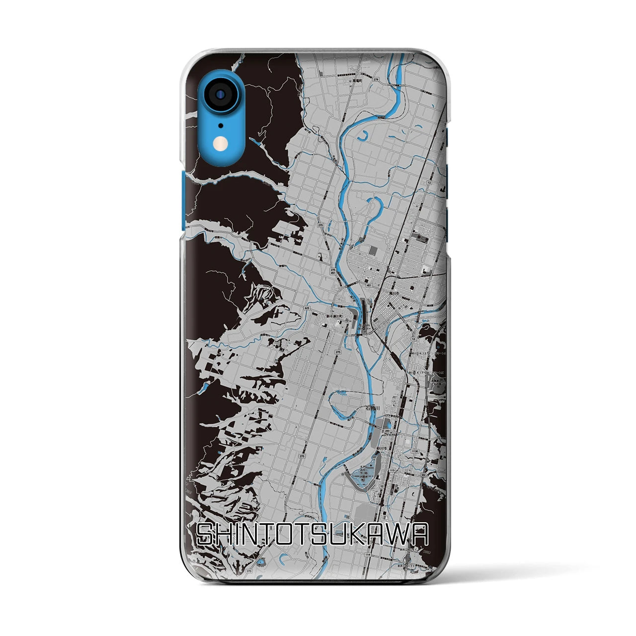【新十津川(北海道)】地図柄iPhoneケース(クリアタイプ)