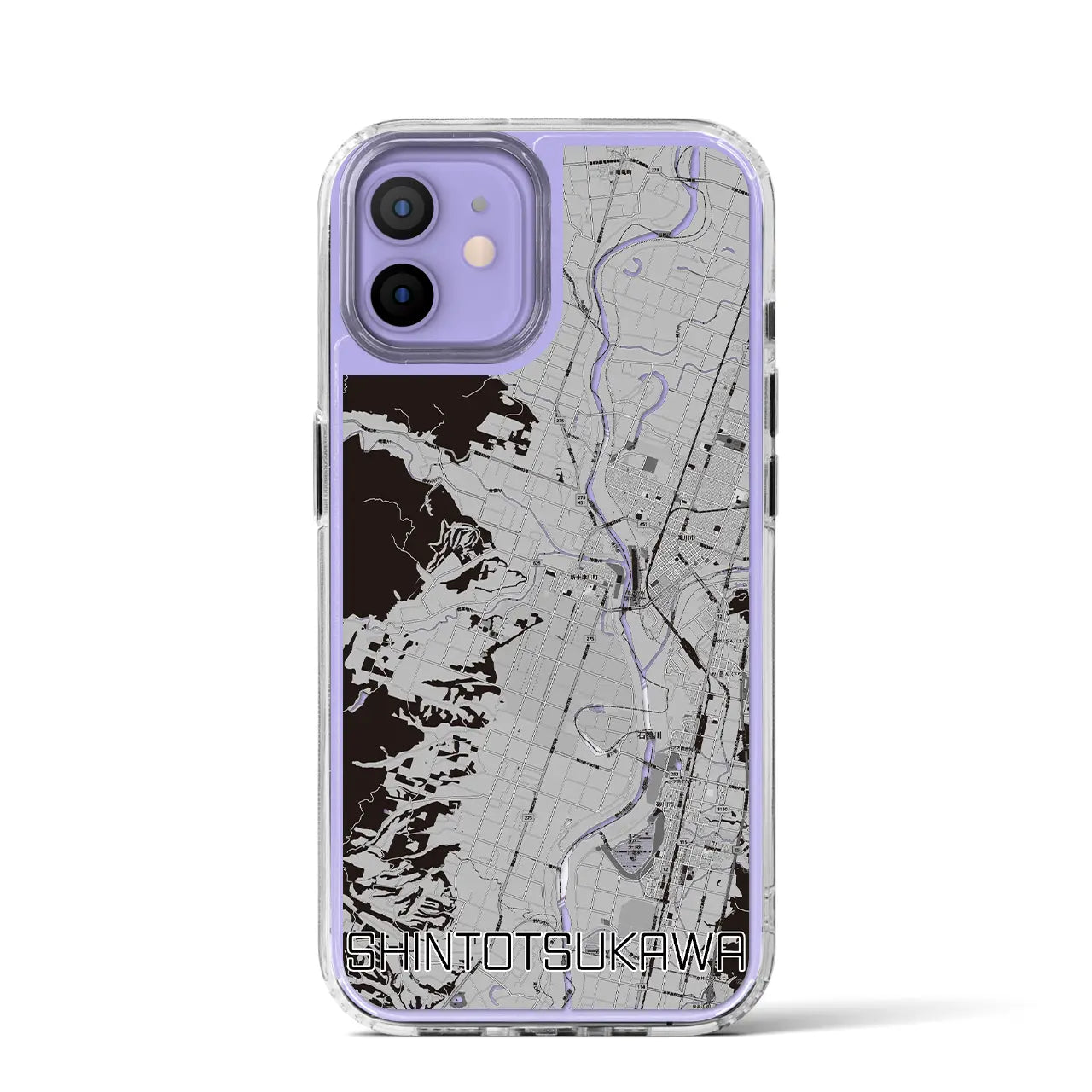 【新十津川(北海道)】地図柄iPhoneケース(MagSafeタイプ)