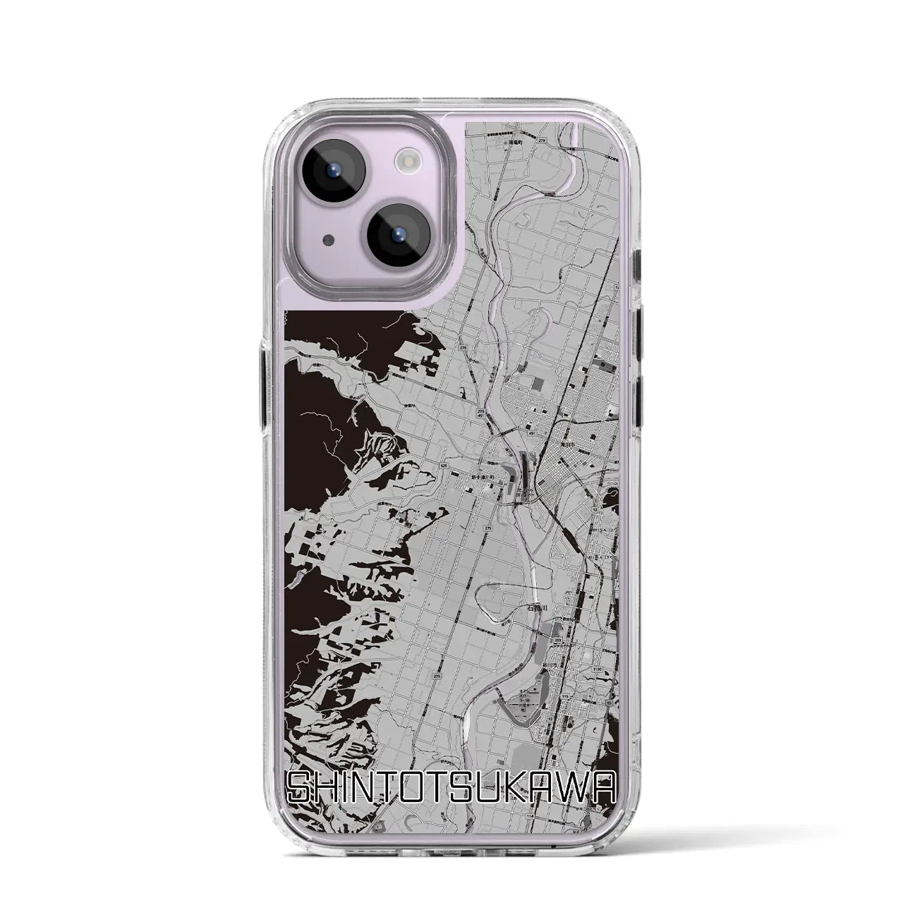 【新十津川(北海道)】地図柄iPhoneケース(MagSafeタイプ)