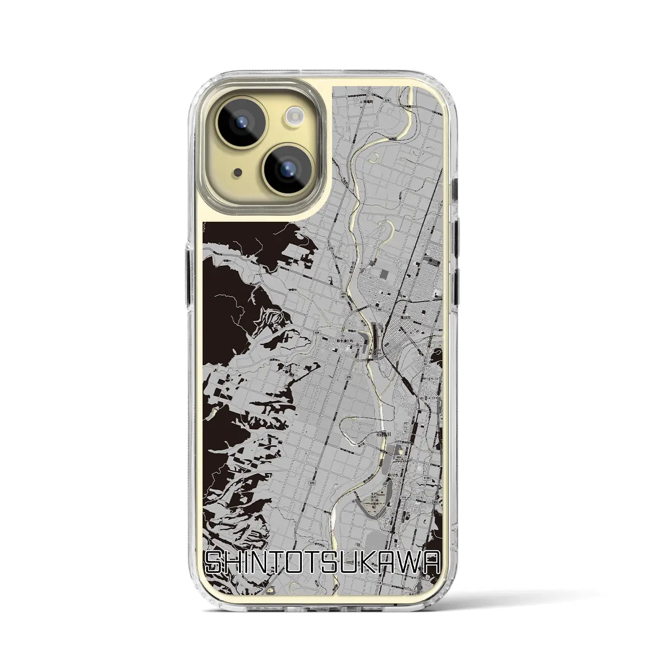 【新十津川(北海道)】地図柄iPhoneケース(MagSafeタイプ)
