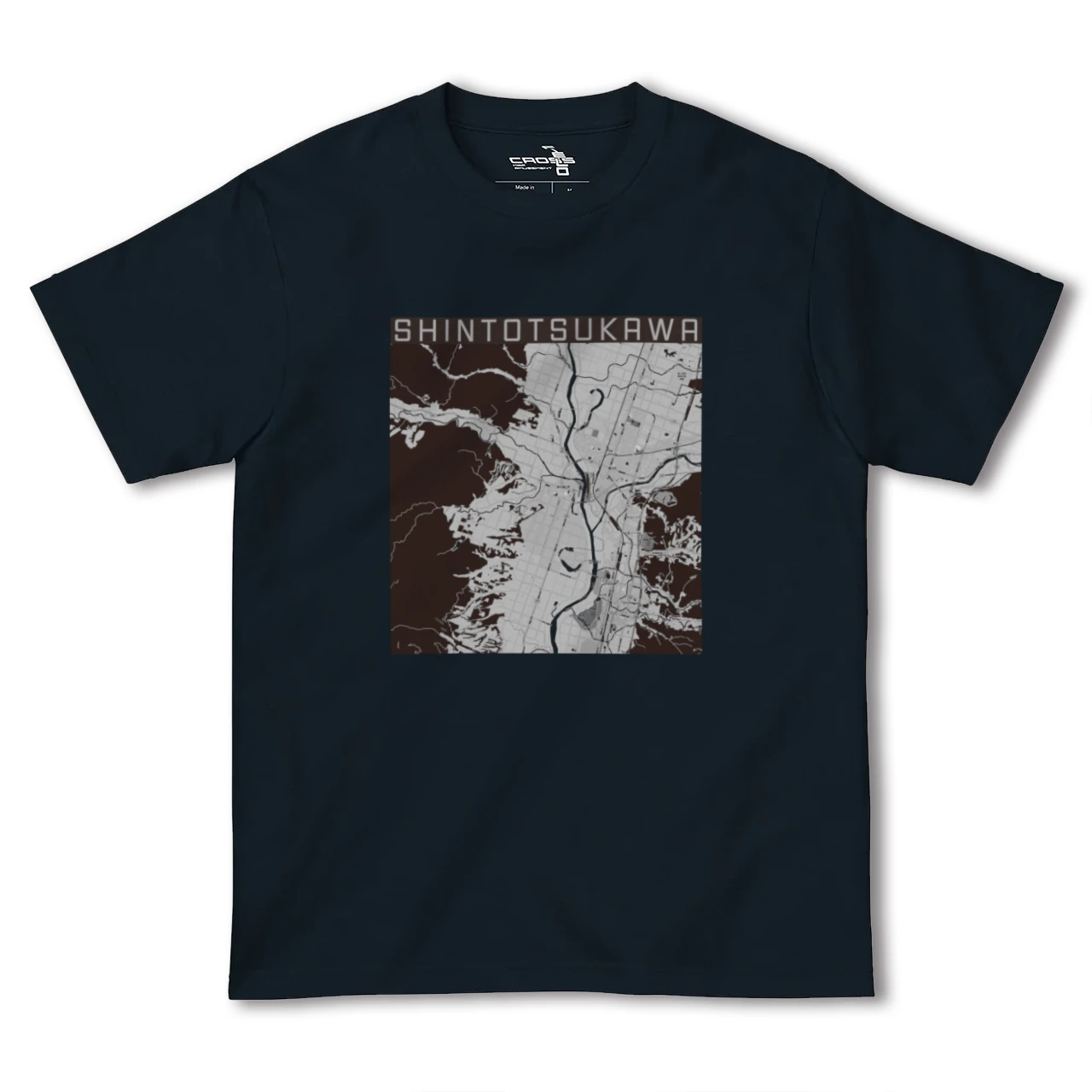 【新十津川(北海道)】地図柄ヘビーウェイトTシャツ