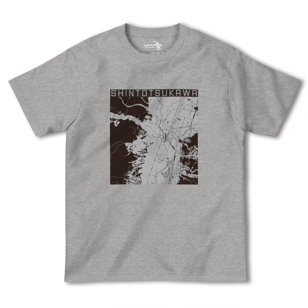 【新十津川(北海道)】地図柄ヘビーウェイトTシャツ