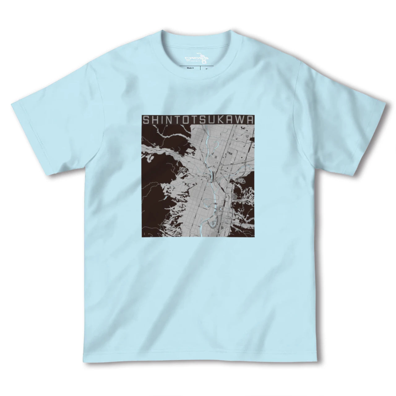 【新十津川(北海道)】地図柄ヘビーウェイトTシャツ
