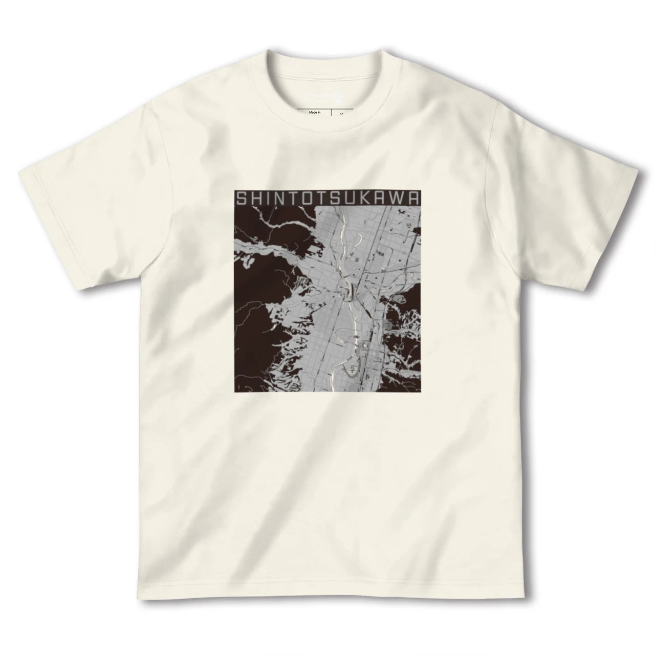 【新十津川(北海道)】地図柄ヘビーウェイトTシャツ