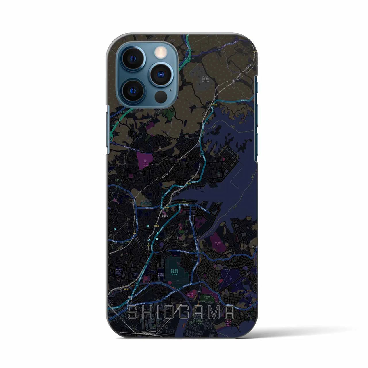 【塩竈(宮城県)】地図柄iPhoneケース(バックカバータイプ)