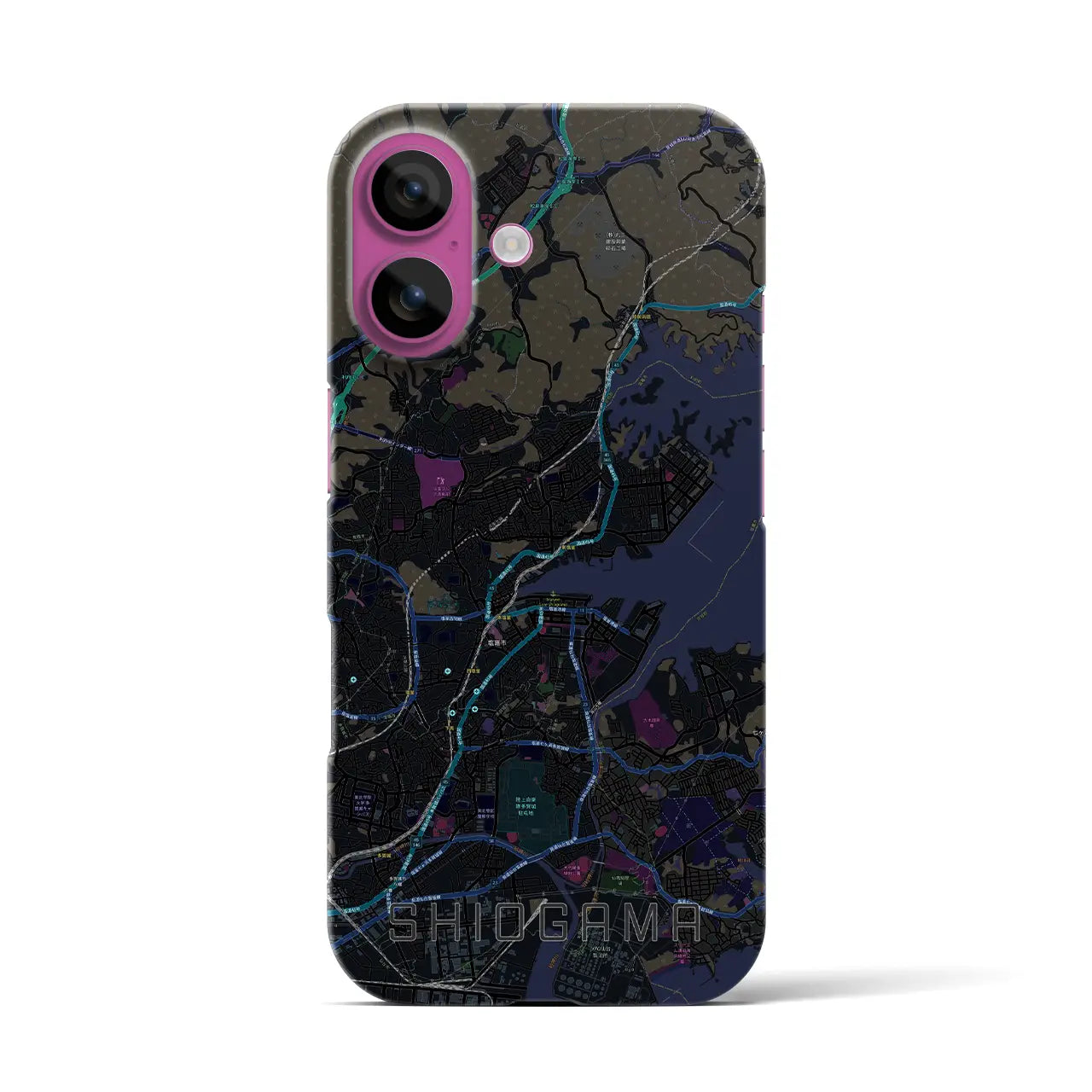 【塩竈(宮城県)】地図柄iPhoneケース(バックカバータイプ)