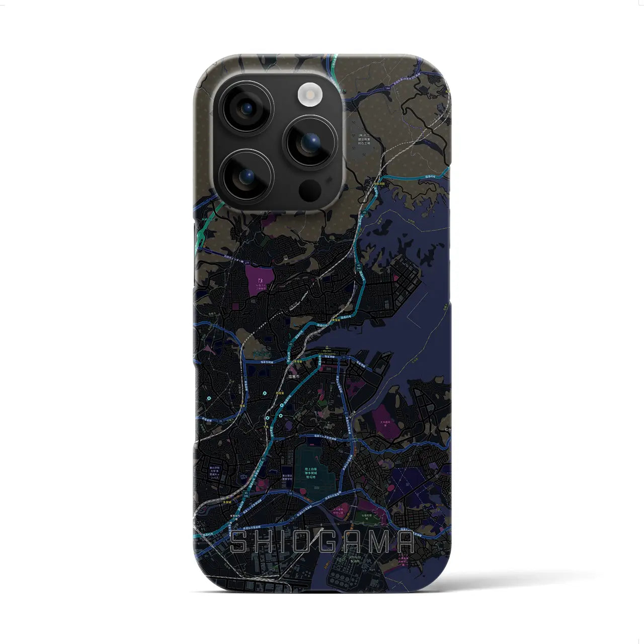 【塩竈(宮城県)】地図柄iPhoneケース(バックカバータイプ)