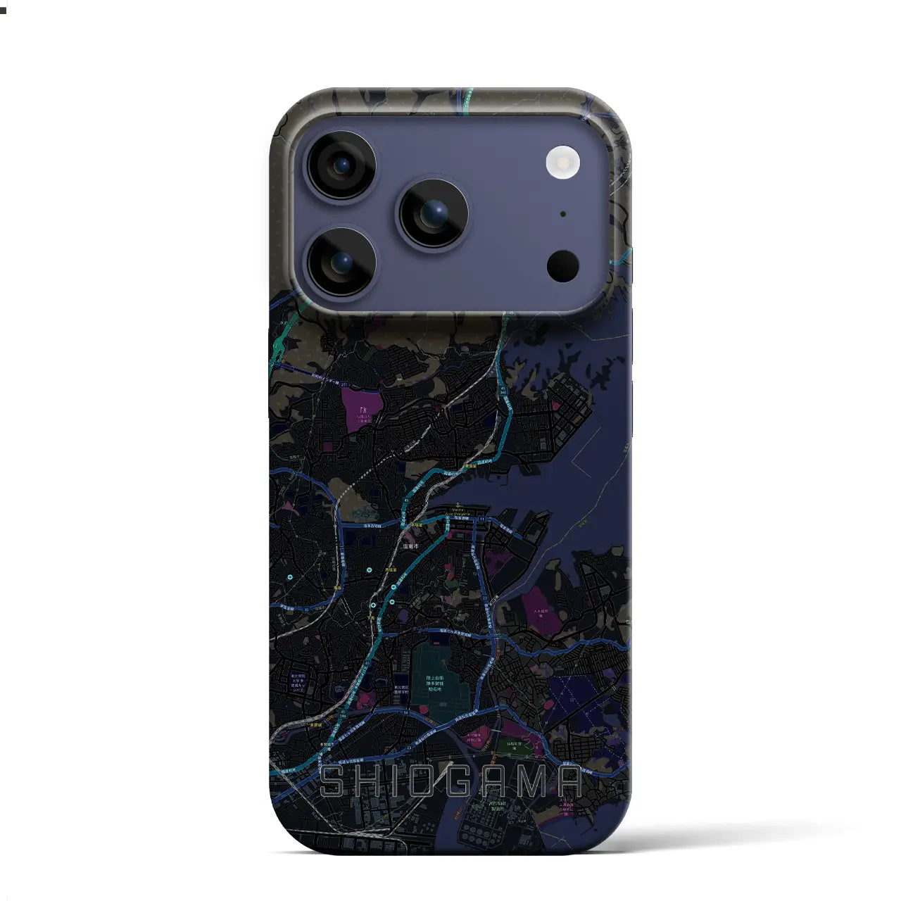 【塩竈(宮城県)】地図柄iPhoneケース(バックカバータイプ)