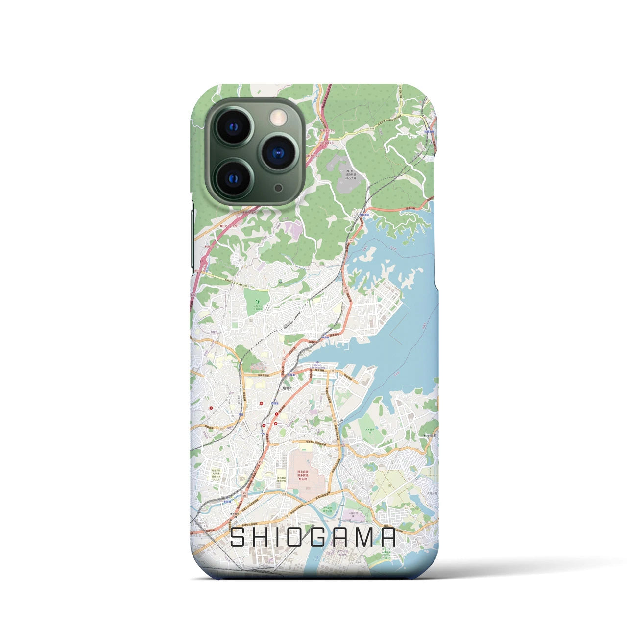 【塩竈(宮城県)】地図柄iPhoneケース(バックカバータイプ)