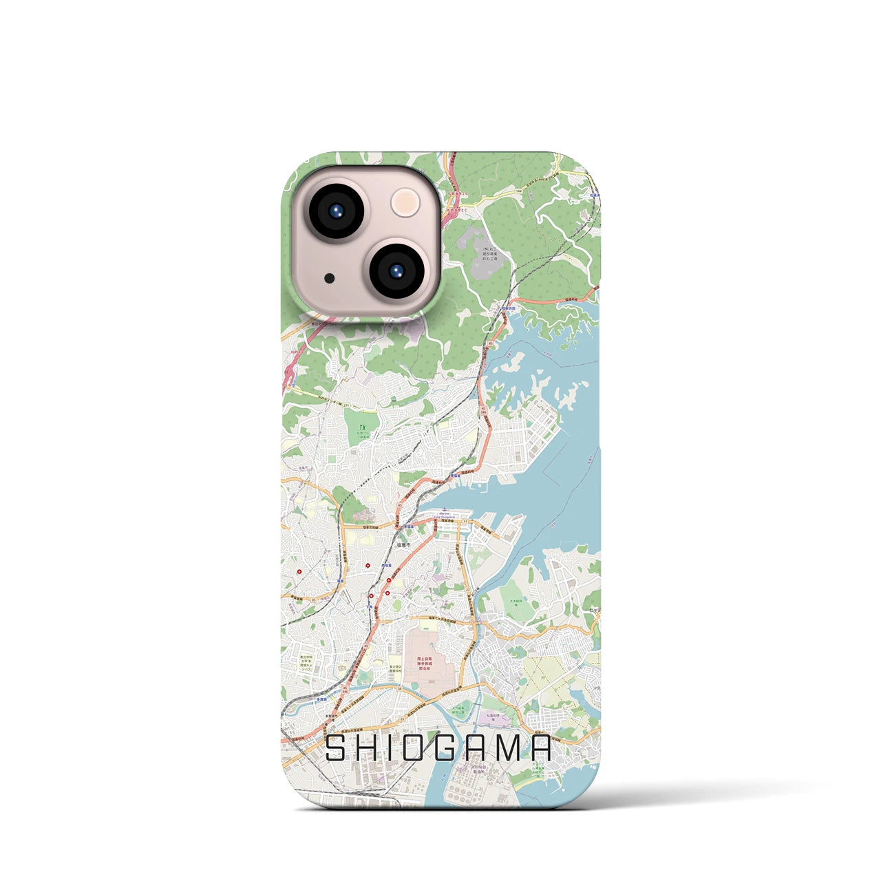 【塩竈(宮城県)】地図柄iPhoneケース(バックカバータイプ)
