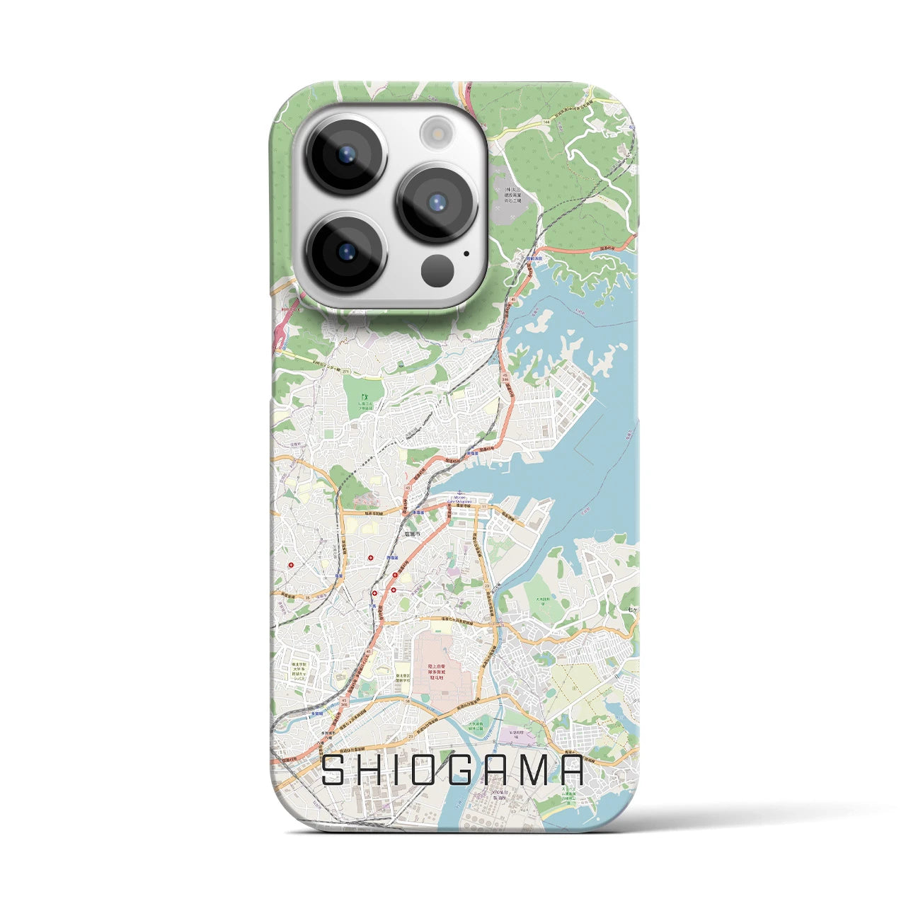 【塩竈(宮城県)】地図柄iPhoneケース(バックカバータイプ)