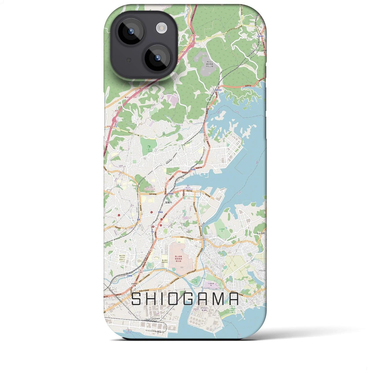 【塩竈(宮城県)】地図柄iPhoneケース(バックカバータイプ)