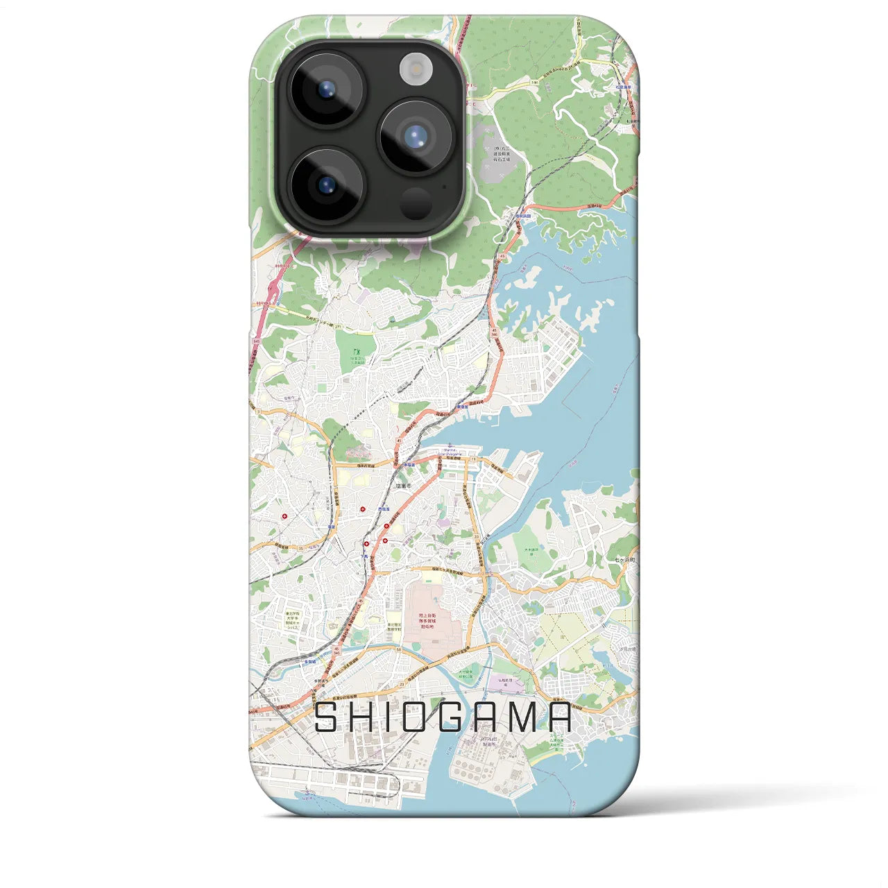 【塩竈(宮城県)】地図柄iPhoneケース(バックカバータイプ)