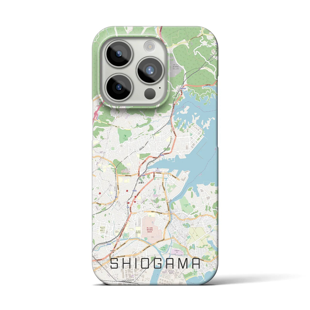 【塩竈(宮城県)】地図柄iPhoneケース(バックカバータイプ)