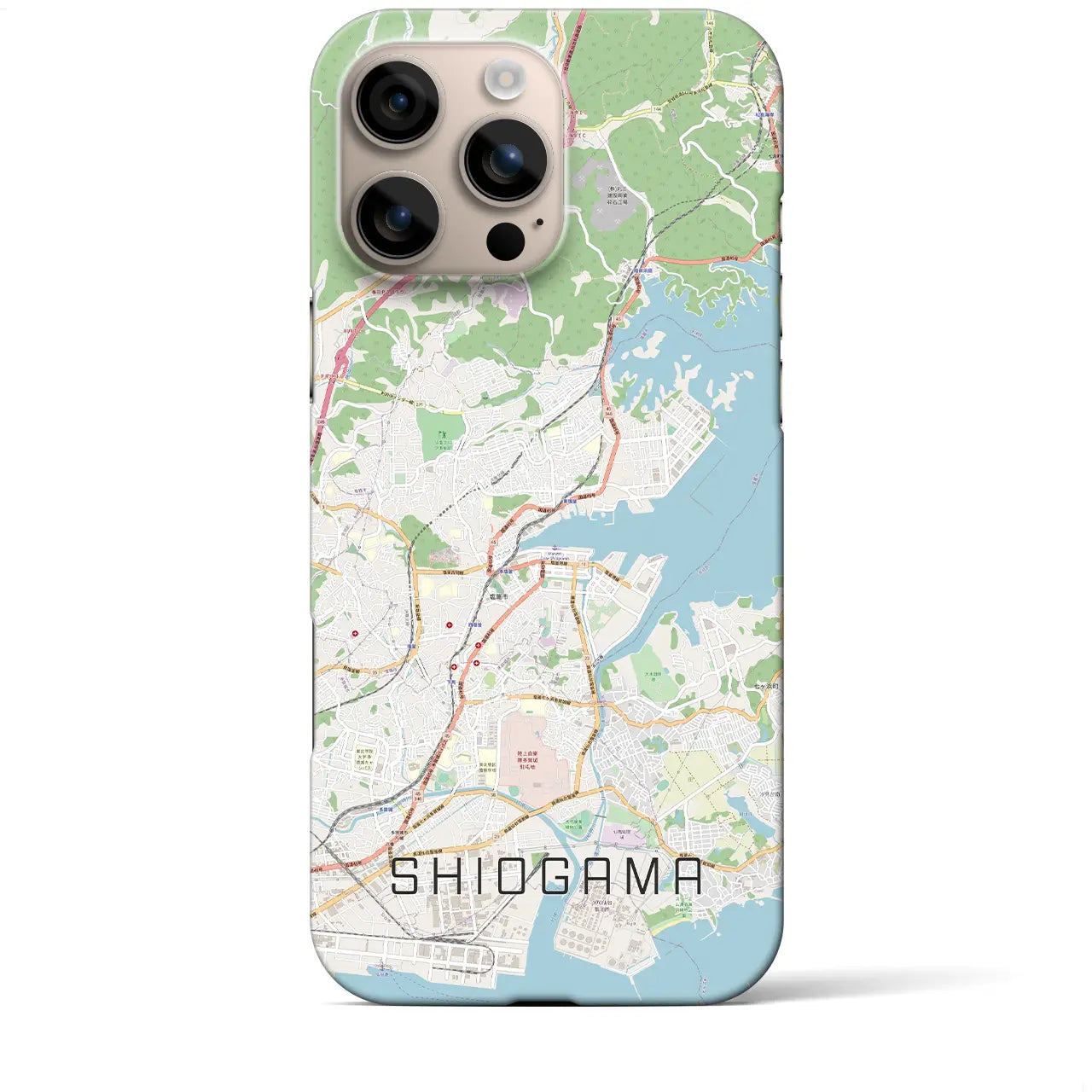 【塩竈(宮城県)】地図柄iPhoneケース(バックカバータイプ)