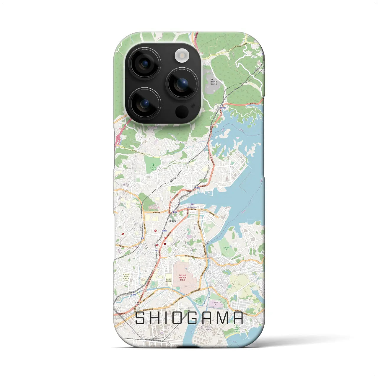 【塩竈(宮城県)】地図柄iPhoneケース(バックカバータイプ)