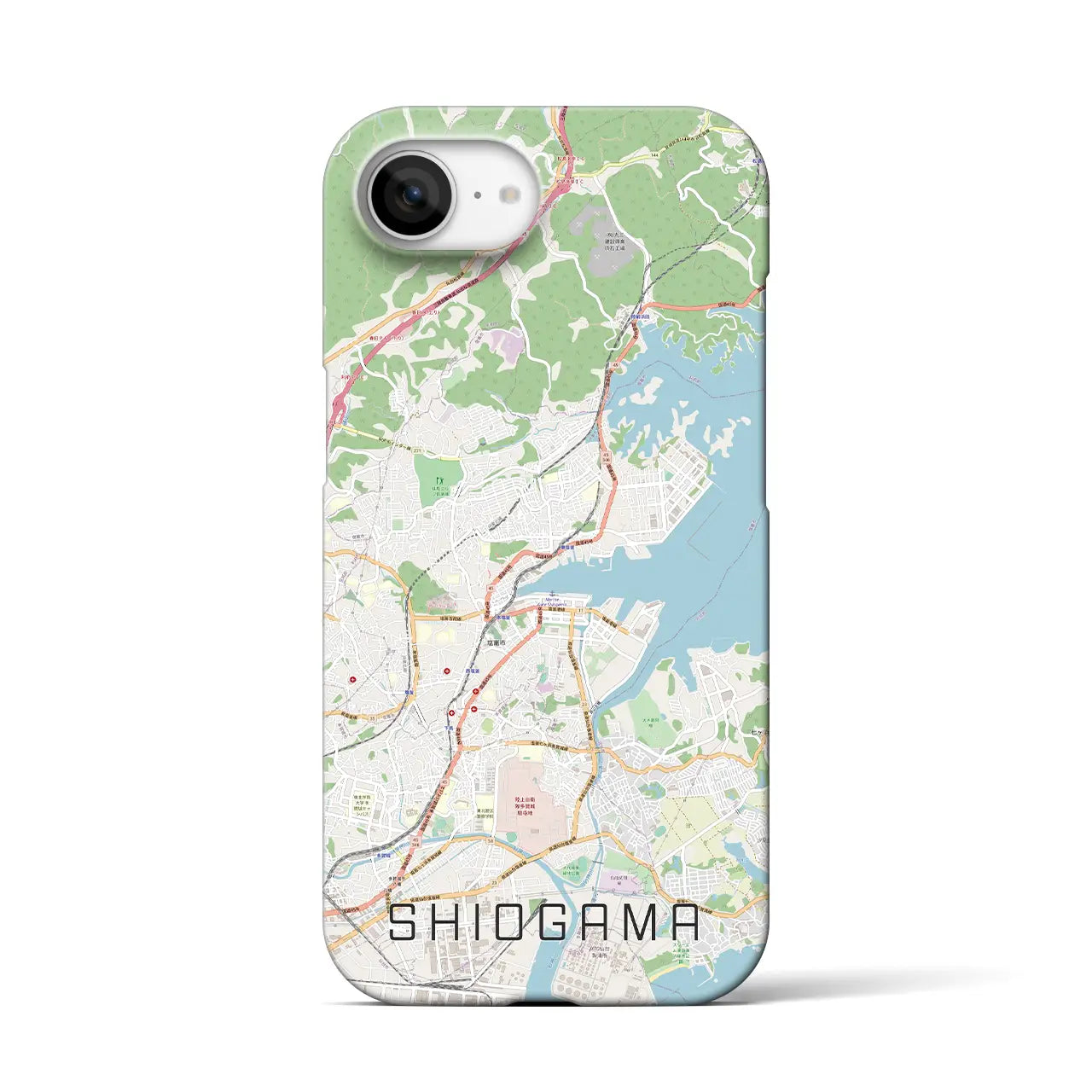 【塩竈(宮城県)】地図柄iPhoneケース(バックカバータイプ)