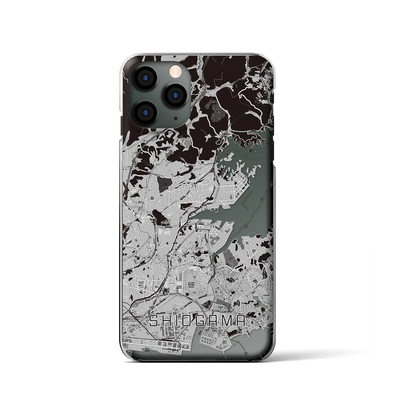 【塩竈(宮城県)】地図柄iPhoneケース(クリアタイプ)