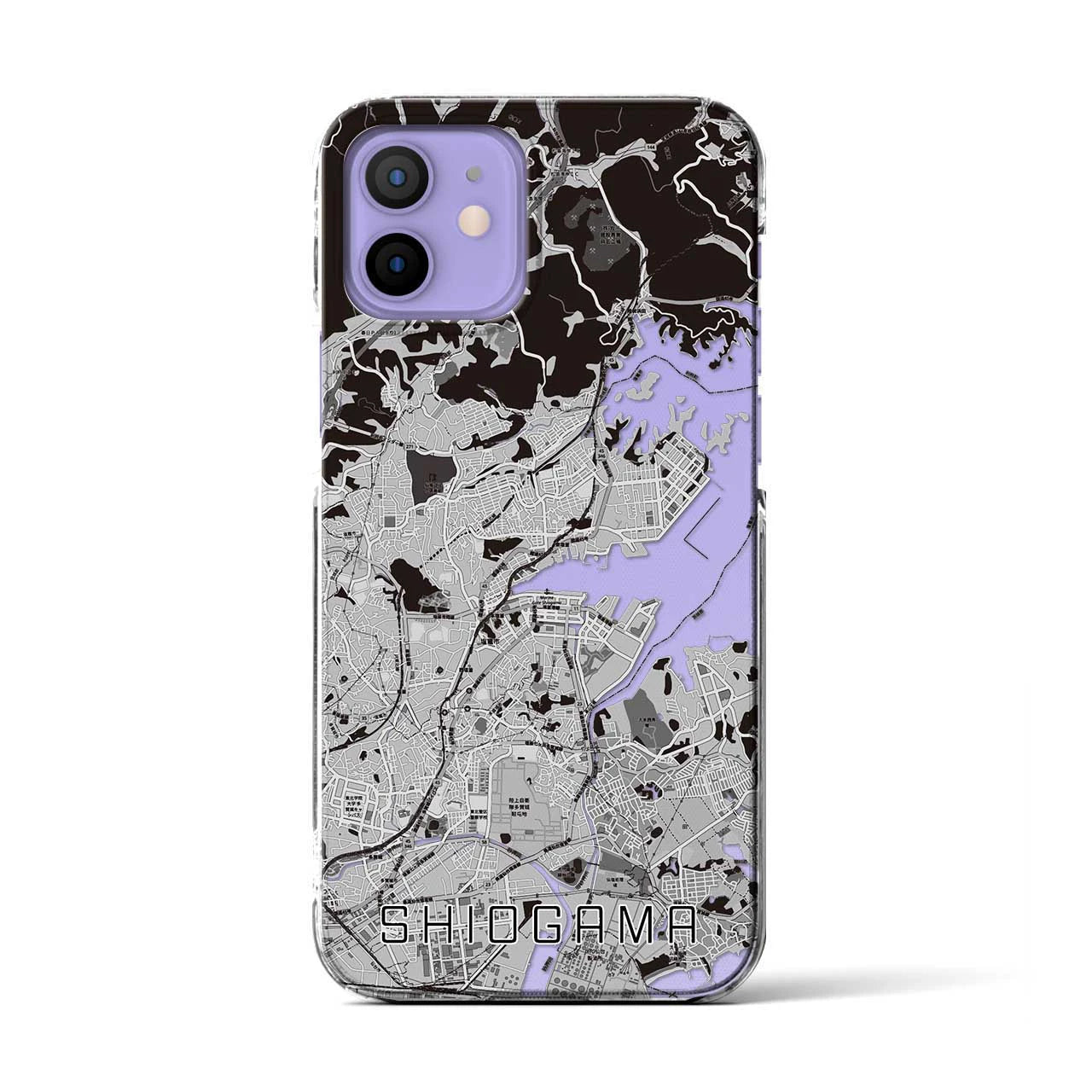 【塩竈(宮城県)】地図柄iPhoneケース(クリアタイプ)