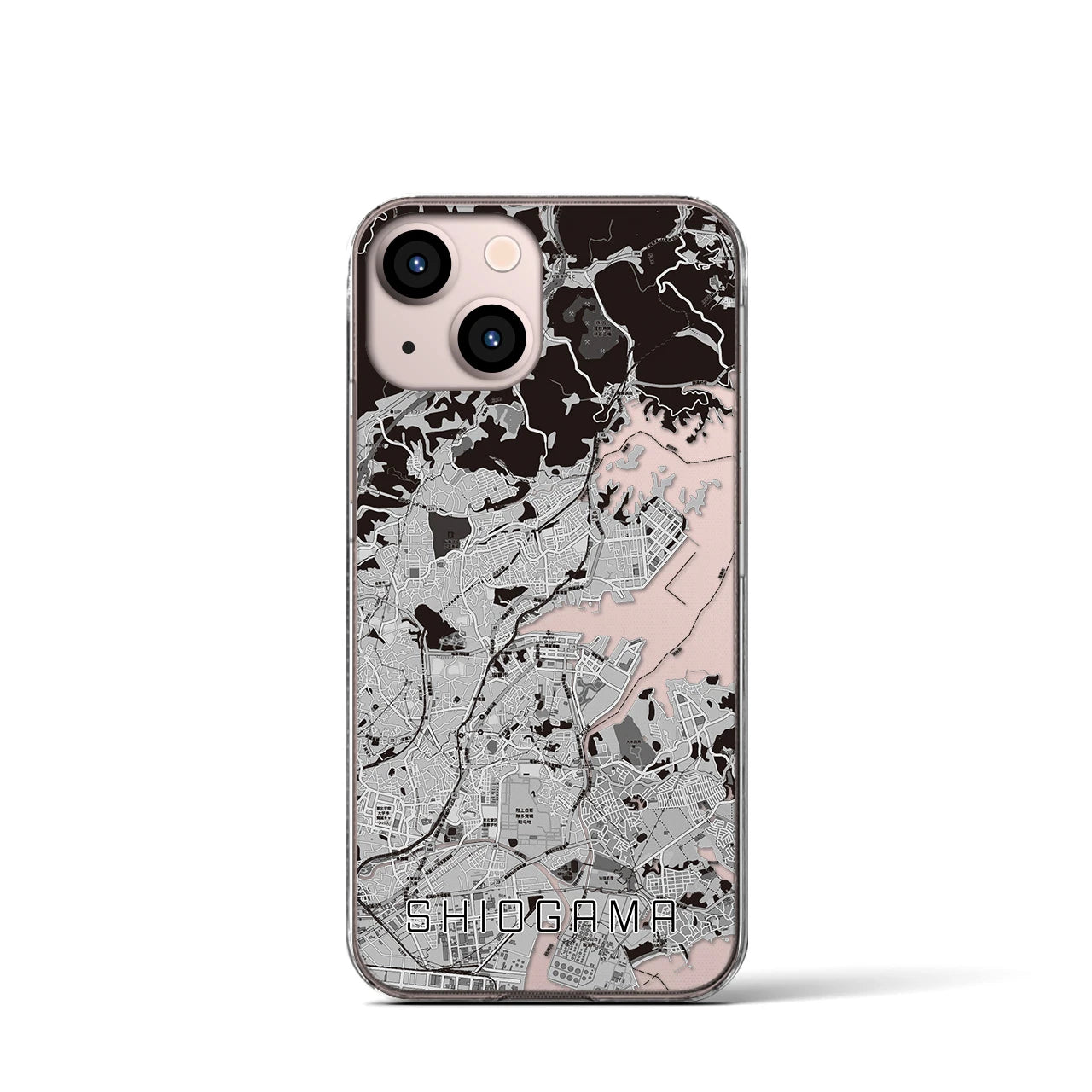 【塩竈(宮城県)】地図柄iPhoneケース(クリアタイプ)