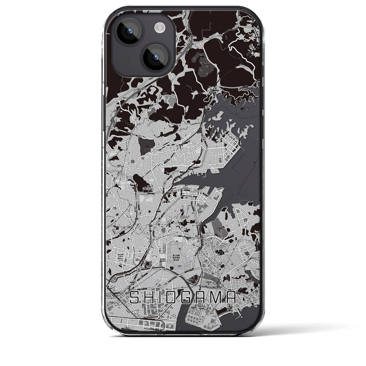 【塩竈(宮城県)】地図柄iPhoneケース(クリアタイプ)