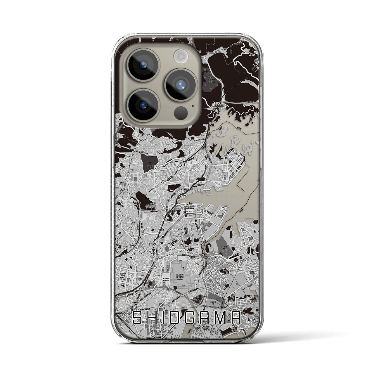 【塩竈(宮城県)】地図柄iPhoneケース(クリアタイプ)