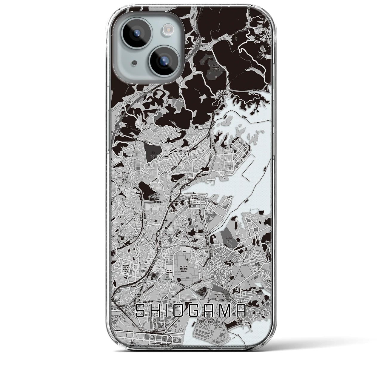 【塩竈(宮城県)】地図柄iPhoneケース(クリアタイプ)