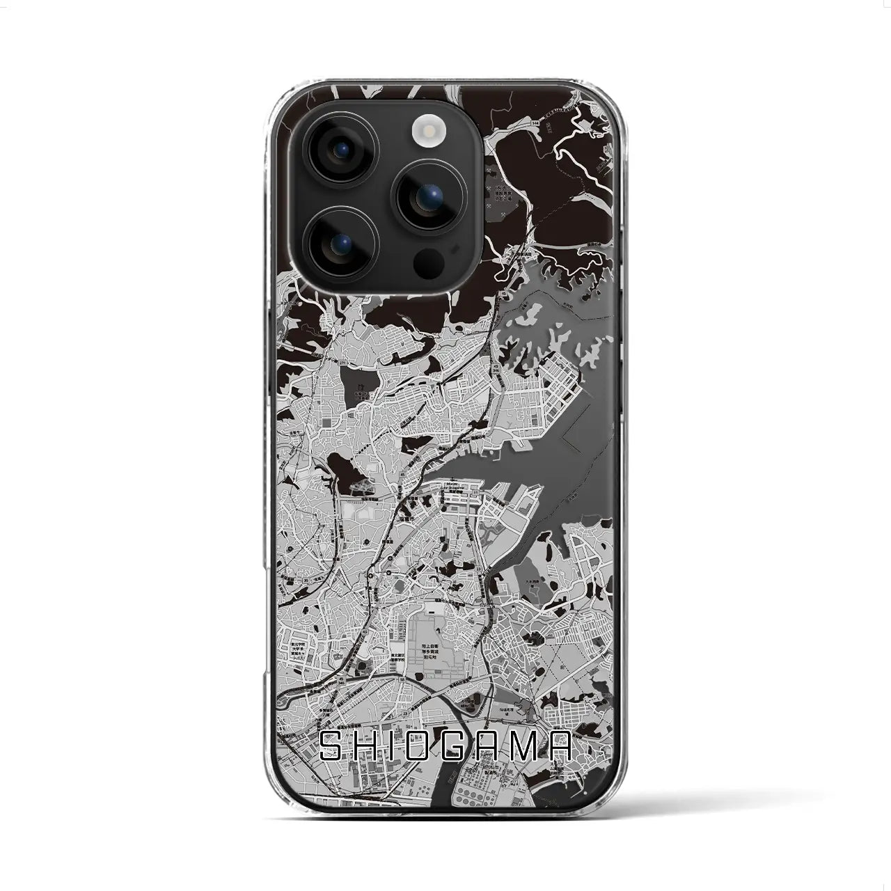 【塩竈(宮城県)】地図柄iPhoneケース(クリアタイプ)