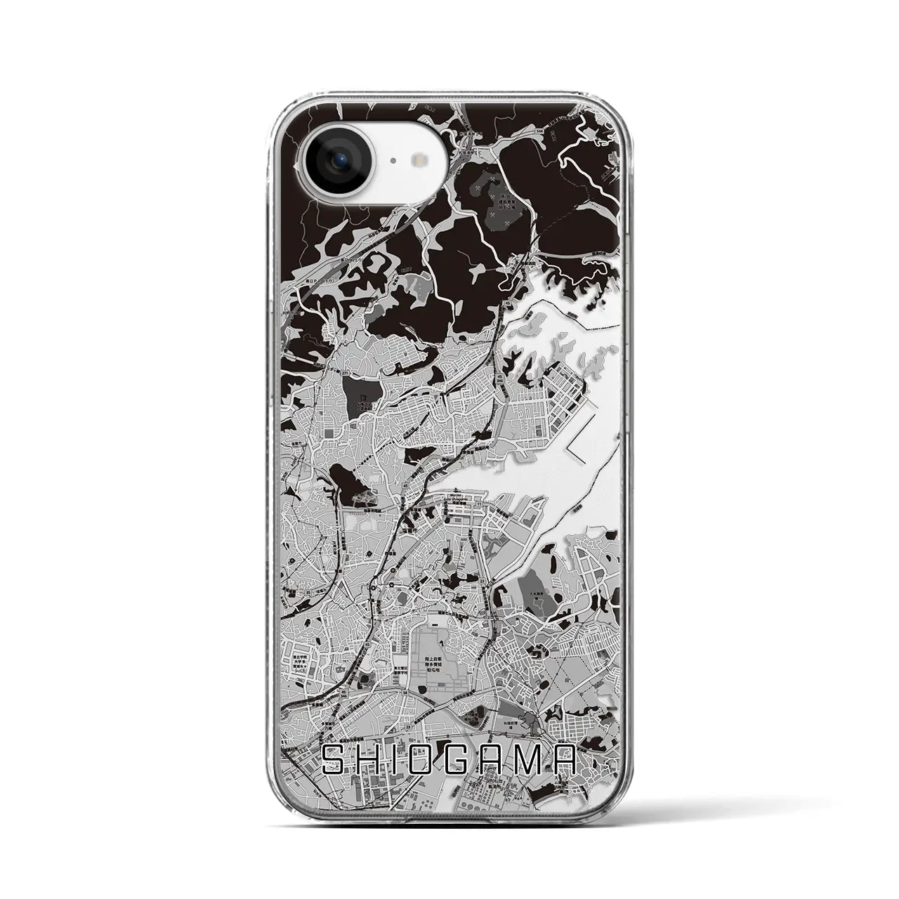 【塩竈(宮城県)】地図柄iPhoneケース(クリアタイプ)