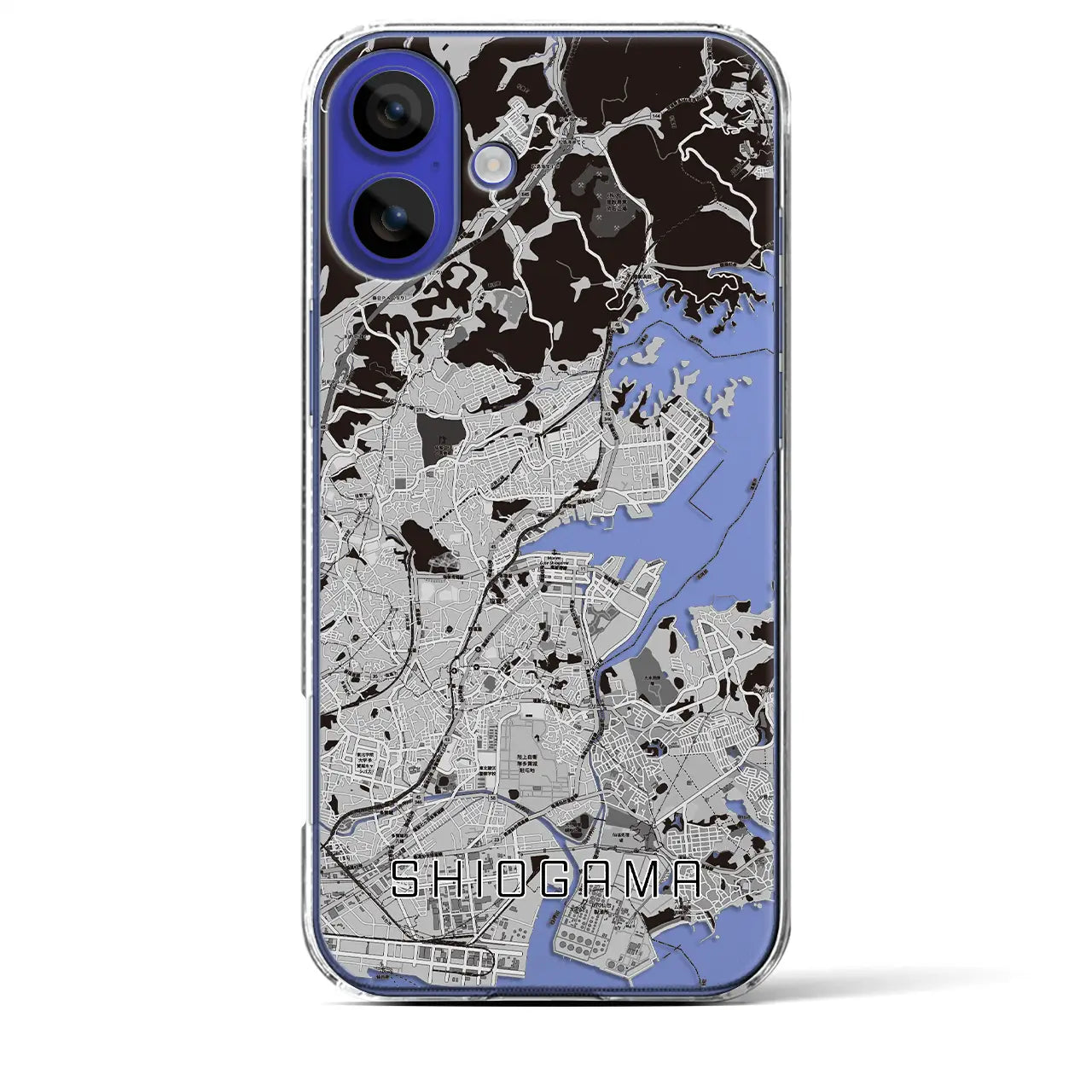 【塩竈(宮城県)】地図柄iPhoneケース(クリアタイプ)